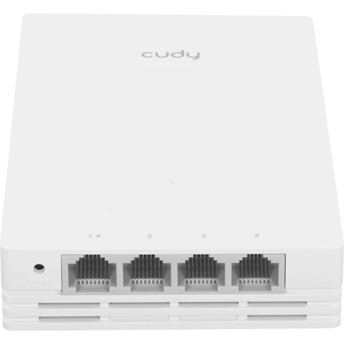 Точка доступа/ AC1200 Dual Band Gigabit Wall Plate Access Point,  MT7621DAN+MT7613B+MT7603E,  867Mbps at 5GHz + 300Mbps at 2.4GHz,  1 x Gigabit PoE-IN Port, 802.3af / at, 4 x Gigabit  RJ45 ports, LAN1 support PoE Out, Cudy Mesh Support фото 5