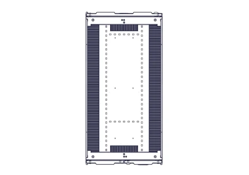 Шкаф Systeme Electric, серия Uniprom, 48U-600/1200, боковые панели 4шт, черный фото 2