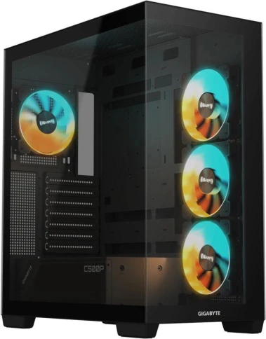 Корпус Gigabyte GB-C500P ST черный ATX 6x120mm 3x140mm 2xUSB3.0 audio bott PSU [28300-C500B-1CKR] фото 2