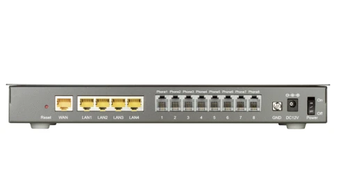 Шлюз VoIP/ 8-ports FXS RJ-11, 1-port 10/100/1000BASE-TX Gigabit Ethernet WAN, 4-ports 10/100/1000BASE-TXGigabit Ethernet port LAN SIP VoIP Gateway фото 3