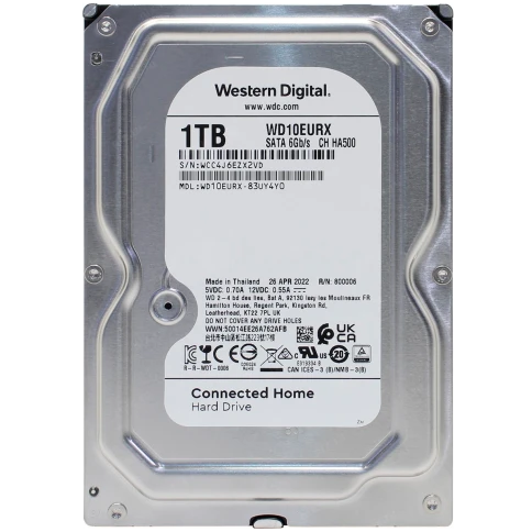 Жесткий диск/ RECERTIFIED HDD WD SATA3 1Tb AV-GP Video Surveillance 5400 RPM 64mb 1 year warranty (replacement WD10EZRZ, WD10PURX, ST1000VX013, ST1000DM010) RECERTIFIED фото 1