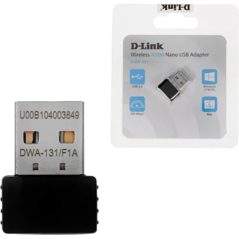 Адаптер/ DWA-131/F N300 Wi-Fi USB Adapter, 2x2dBi internal antennas фото 4