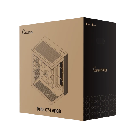 Корпус ПК без блока питания/ Case Ocypus Delta C74 WH ARGB, Midi-Tower, TG, 2x120mm ARGB, 2xUSB-A 3.0 + 1xUSB-C 3.1, ATX, mATX, mITX White фото 13