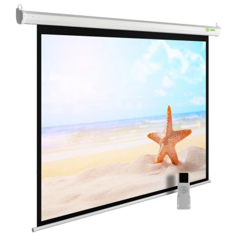 Экран Cactus 175x280см SIlverMotoExpert CS-PSSME-280X175-WT 16:10 настенно-потолочный рулонный белый (моторизованный привод) фото 1