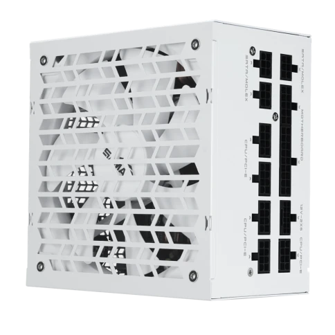 Блоки питания/ Power Supply SAMA G750 White (HAT-750yzB1G), 750W 80+ Gold (ATX, 3.1, PCIe 5.0, Full modular, 1x24(20+4)pin mesh 550mm, 2xCPU 8(4+4)pin 600mm+150mm, 2xPCIe*2 8(6+2)pin 550+150mm, 1x12VHPWR PCIe 5.1 12+4pin 600W 600mm, 3xSATA*3 450+150+150mm фото 1
