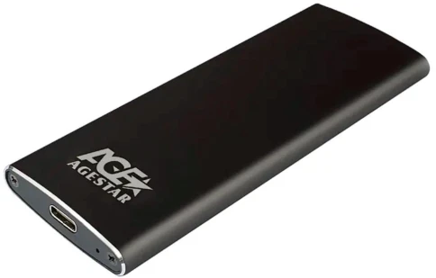 Внешний корпус SSD AgeStar 3UBNF2C SATA III USB 3.1 USB3.1 алюминий черный M2 2280 B-key [3UBNF2C] фото 1