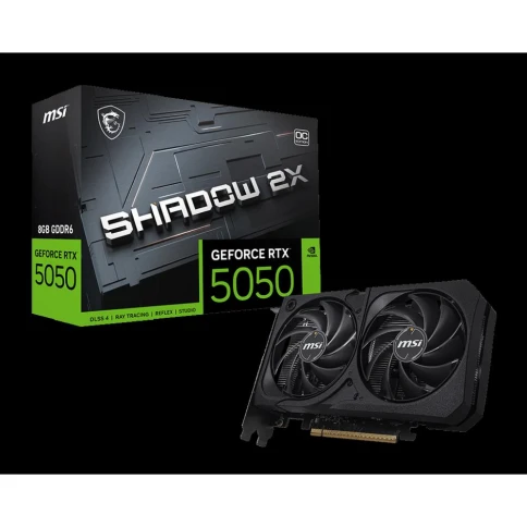 Видеокарта MSI PCI-E 5.0 RTX 5050 8G SHADOW 2X OC NVIDIA GeForce RTX 5050 8Gb 128bit GDDR6 2602/20000 HDMIx1 DPx3 HDCP Ret фото 10
