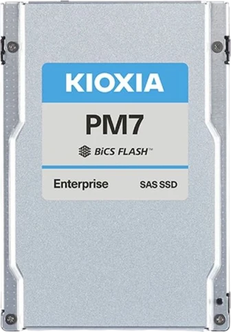 Серверный твердотельный накопитель/ KIOXIA SSD PM7-V, 1600GB, 2.5" 15mm, SAS 24G, TLC, R/W 4200/3400 MB/s, IOPs 720K/320K, TBW 8760, DWPD 3 (12 мес.) фото 1