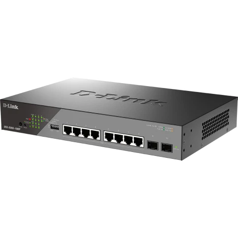 Сетевой коммутатор/ Smart L2 Surveillance Switch 8х1000Base-T PoE, 2x1000Base-X SFP, PoE Budget 130W, Long-range PoE up to 250m фото 3