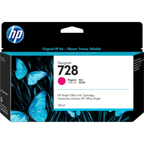 Картридж/ HP 728 130-ml Magenta DesignJet Ink Cartridge фото 1