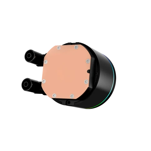 Система охлаждения/ Water Cooling System PCCooler DA360 Pro ARGB Digital BK (300W, 360mm, LED temp., Black, ARGB/ Fans: 3x120mm, 75.8CFM, 33.7dBA, 2200RPM/ Pump height 57mm, 28dBA, 3000RPM, Rad thickness 27mm/ S: 1851, 1700, 1200, 20XX, 115X, AM5, AM4) фото 6
