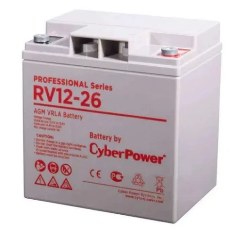 Аккумуляторная батарея PS CyberPower RV 12-26 / 12 В 26 Ач фото 1