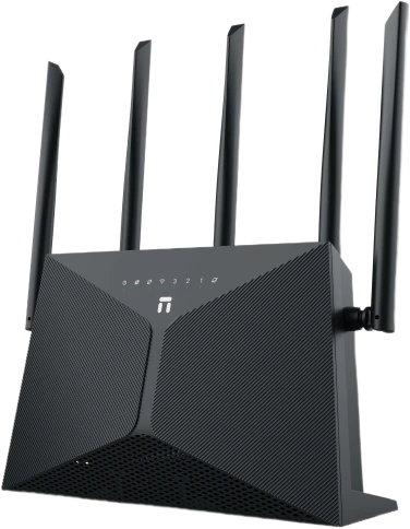 Маршрутизатор/ Netis AX3000 Wireless Dual Band Gigabit Router, 5*5dBi external fixed antennas, FXS,   IPTV function and full dual access support фото 1