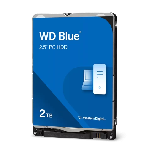 Жесткий диск/ HDD WD SATAIII 2Tb 2.5"" Blue 5400 128Mb 1 year warranty (replacement ST2000LM015, ST2000LM007) фото 1