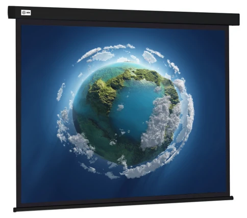 Экран Cactus 127x127см Wallscreen CS-PSW-127X127-BK 1:1 настенно-потолочный рулонный черный фото 1