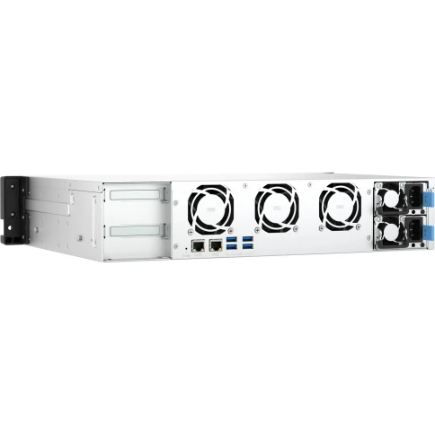 Сетевое хранилище без дисков/ ENTERPRISE QNAP TS-855eU-RP-8G NAS 8 HDD trays, 2 x M.2 2280 (PCIe Gen 3 x 4), 2x 2.5 GbE, rackmount, 2 PSU. Intel Atom C5125 8-core processor, 2.8GHz, 8 GB SODIMM DDR4 (1 x 8 GB) up to 64 GB ( 2 x 32 GB). W/o rail kit RAIL-B фото 6