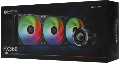 Система водяного охлаждения ID-Cooling FX360 Inf ARGB Soc-AM5/AM4/1200/1700/1851 черный 4-pin 27.2dB Al+Cu 350W Ret [FX360 INF] фото 11