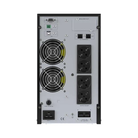 Онлайн ИБП ДКС серии Small Tower, 2000 ВА/1800 Вт, 1/1, 4xSchuko, EPO, USB, RS-232, RJ45, з/у 6А, без АКБ фото 5