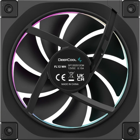 Вентилятор для корпуса Deepcool FL12 ARGB 120х120x25 черный 4-pin 32дБ (R-FL12-BKAPN1-G) Ret фото 2