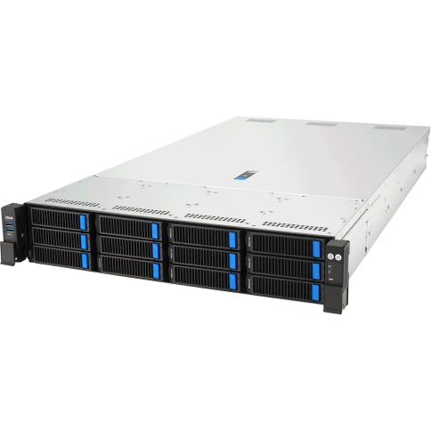 Серверная платформа/ ASUS RS720-E12-RS12U, 2U 2x LGA4710 Intel Xeon 6,32x DDR5 6400/8000, 12x 3.5'' hsb NVME/SATA*/SAS* (*need raid), 10x PCIe slots, 2x M.2 Gen4 2280, 1x Mmg LAN port, 2x OCP 3.0 optional, 1+1 2700W фото 1