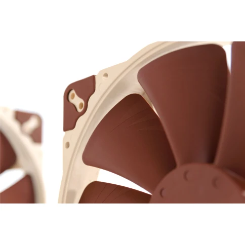 Кулер для корпуса/ Case Cooler Noctua NF-A20 5V PWM (200x200x30mm, 4-pin PWM, 86.46CFM, 18.1dBA, 800RPM, Beige/Brown) фото 4