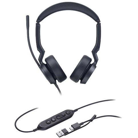 Гарнитура проводная/ Yealink UH44 Dual UC USB-C/A [1308187] фото 1