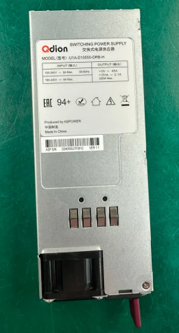 Блок питания серверный/ Server power supply Qdion Model U1A-D10550-DRB-H P/N:99MAD10550I1170122 CRPS 1U Module 550W Efficiency 80 Plus Platinum, Gold Finger (option), Cable connector: C14 фото 3