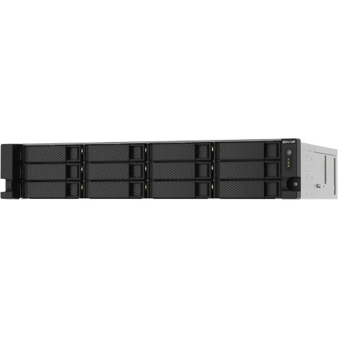 Сетевое хранилище без дисков/ SMB QNAP TS-1273AU-RP-8G NAS 12 HDD trays, 2x 2.5 GbE, rackmount, 2 PSU. 4-core AMD V1500B  2,2 GHz , RAM 8 GB (8 GB UDIMM DDR4 (1 x 8 GB) up to 32 GB (2 x 16 GB)). W/o rail kit RAIL-B02 фото 3