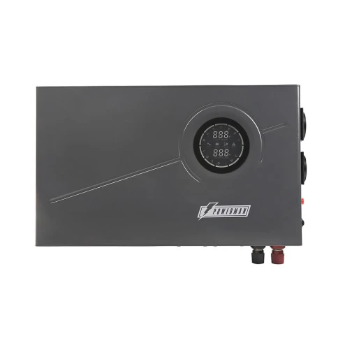 Источник бесперебойного питания/ POWERMAN Smart 500 INV, black, line-interactive, 500VA/300W, 140-275V, 2 Euro sockets, external battery 12V from 33Ah to 200Ah (not included), charging current 10A, LCD display, wall-mounted, 410mm x 268mm x 70mm, 7.74 kg. фото 2
