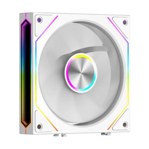 Кулер для корпуса/ Case Cooler PCCooler F3 X120R ARGB WH Reverse (120x120x25mm, 4-pin PWM, ARGB, 54CFM, 28.4dBA, 1800RPM, White) фото 2