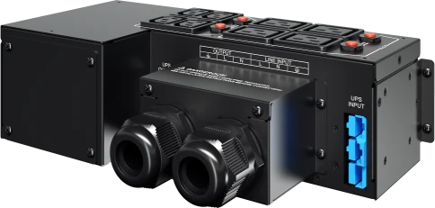 Сервисная байпас панель/ Service Bypass PDU CyberPower MBP60AHVIEC82U 5kVa – 10kVa, 2U, Input/Output Hardwire Kit x 1, IEC C13 x 4, IEC C19 x 4, 288 x 88 x 141, 2.8kg фото 1