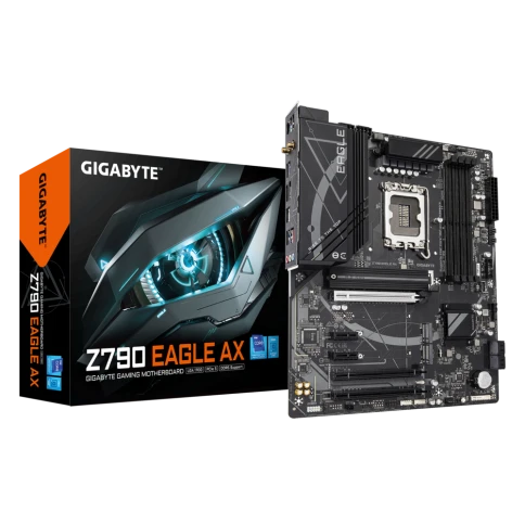 Материнская плата/ MB GIGABYTE INTEL Z790 s1700, 4xDDR5(192GB), HDMI 2.1/DP, 1xPCIe 5.0x16, 1xPCIe 4.0x16, 1xPCIe 3.0x16, 2xPCIe 3.0, , 1xLAN (2.5GbE), Wi-Fi, BT, 4xSATA 6Gb/s, 3xM.2, 1xUSB-C, 5xUSB 3.2, 2xUSB 2.0, 1xPS/2, ATX фото 1