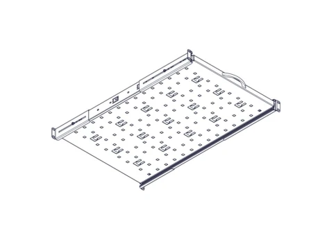 Выдвижная полка Systeme Electric, серия Uniprom, 1U, 650мм, до 45кг фото 9