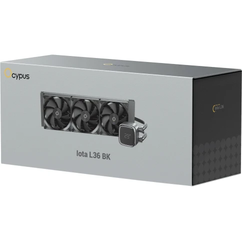Система жидкостного охлаждения/ Water Cooling System Ocypus Iota L36 BK (300W, 360mm, Black, ARGB Pump, Fans: 3x120mm, 77CFM, 2000RPM/ Pump height 65mm, 27dBA, 3100RPM, Rad thickness 27mm/ S: 1851, 1700, 1200, 115X, AM5, AM4) фото 8