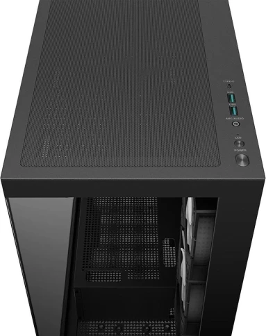 Корпус Deepcool CG580 4F черный без БП ATX 6x120mm 3x140mm 2xUSB3.0 audio bott PSU фото 14