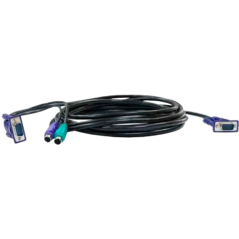 Кабель/ DKVM-CB KVM Cable with VGA and 2xPS/2 connectors for DKVM-4K, 1.8m фото 1