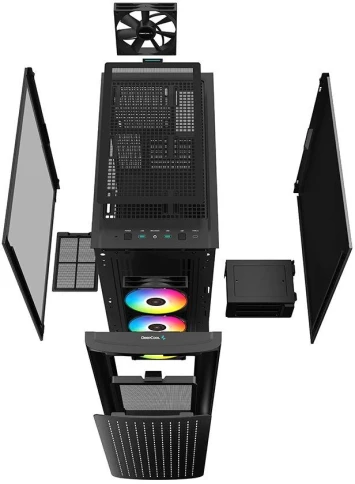 Корпус Deepcool CK560 черный ATX 3x120mm 4x140mm 2xUSB3.0 audio bott PSU [R-CK560-BKAAE4-G-1] фото 12