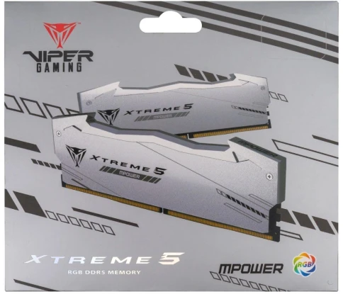Оперативная память DDR5 2x24GB 8000MHz Patriot PVXR548G80C38KM Viper Xtreme 5 RGB RTL Gaming PC5-64000 CL38 DIMM 288-pin 1.45В с радиатором Ret [PVXR548G80C38KM] фото 6