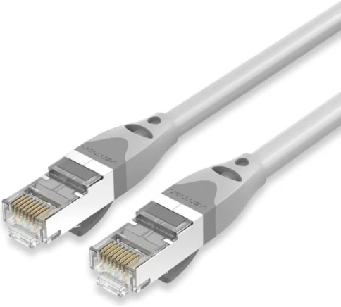 Патч-корд Vention прямой SFTP cat.6A, RJ45 - 0,3м. Серый фото 1