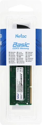 Оперативная память DDR3L 4Gb 1600MHz Netac NTBSD3N16SP-04 Basic RTL PC3-12800 CL11 SO-DIMM 204-pin 1.35В single rank Ret [NTBSD3N16SP-04] фото 4