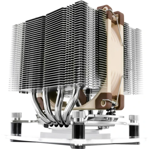 Кулер для процессора/ CPU Cooler Noctua NH-D9L (88W, 4-pin PWM, 110mm, Al/Cu, 4x6mm, 1x92x92x25mm, 46.44CFM, 22.8dBA, 2000RPM, S: 1851/1700/1200/115X, AM5/AM4, Beige/Brown) фото 2