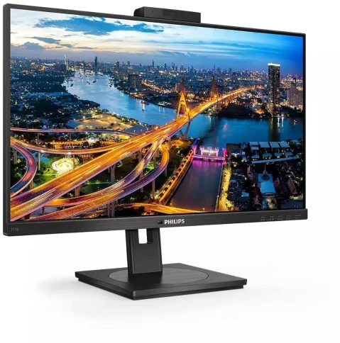 Монитор Philips 275B1H  27'', 2560x1440, IPS, 75hz, 50M:1, 350cd, 4ms, DVI, HDMI 1.4, DP 1.2, 4xUSB 3.2, Speakers, H. adj 150mm, pivot, VESA, 3Y, Black/ Philips 275B1H  27'', 2560x1440, IPS, 75hz, 50M:1, 350cd, 4ms, DVI, HDMI 1.4, DP 1 фото 2