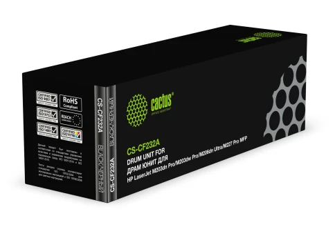-/ Блок фотобарабана Cactus CS-CF232A CF232A черный ч/б:23000стр. для LJ M203dn Pro/M203dw Pro/M206dn U фото 3