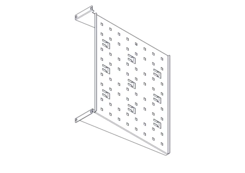 Фиксированная полка Systeme Electric, серия Uniprom, 2U, 450мм, до 15кг фото 3