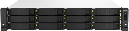 Сетевое хранилище без дисков/ SMB QNAP Network RAID drive, 12 3.5"/2.5" compartments, 2 2.5 GbE ports, HDMI port, rack design, 2 power supplies. Intel Celeron N5095 2.0 GHz (2.9 GHz), 8 GB DDR4. Guides are not included in the package. фото 6