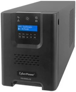 ИБП CyberPower PR1500ELCD, Line-Interactive, 1500VA/1350W, 8 IEC-320 С13 розеток, USB&Serial, SNMPslot, LCD дисплей, Black, 0.5х0.3х0.35м., 28.3кг./ UPS Line-Interactive CyberPower PR1500ELCD 1500VA/1350W USB/RS-232/EPO/SNMPslot (8 IEC С13) фото 1