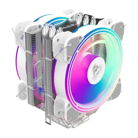 Вентилятор ALSEYE H120D (White) TDP: 200W Product Dimensions:123x154x106mm Heatsink Dimensions:154x123x58mm Heatsink Weight:518g Heat Pipe:O6mmx6pcs Fan Dimensions-:120x120x25mm (875842) фото 1
