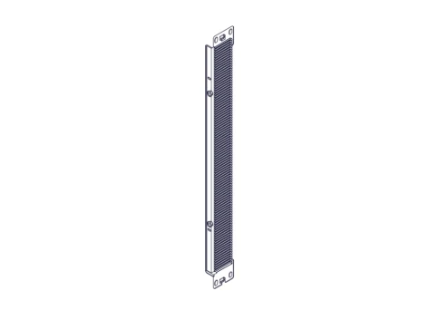 System Electric, серия Uniprom, 1U, 2шт, черный фото 4
