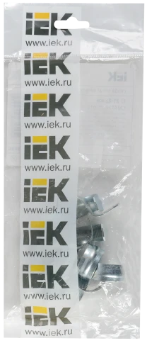 Скоба металлическая однолапковая d=21-22мм (10шт/упак) IEK фото 2