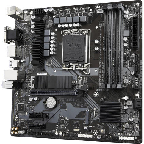 Материнская плата/ MB GIGABYTE INTEL B760 s1700, 4xDDR4(128GB), D-SUB/HDMI 2.0/2xDP, 1xPCIe 4.0x16, 2xPCIe 3.0, 1xLAN (2.5GbE), 4xSATA 6Gb/s, 2xM.2, 1xUSB-C, 3xUSB 3.2, 2xUSB 2.0, mATX фото 4